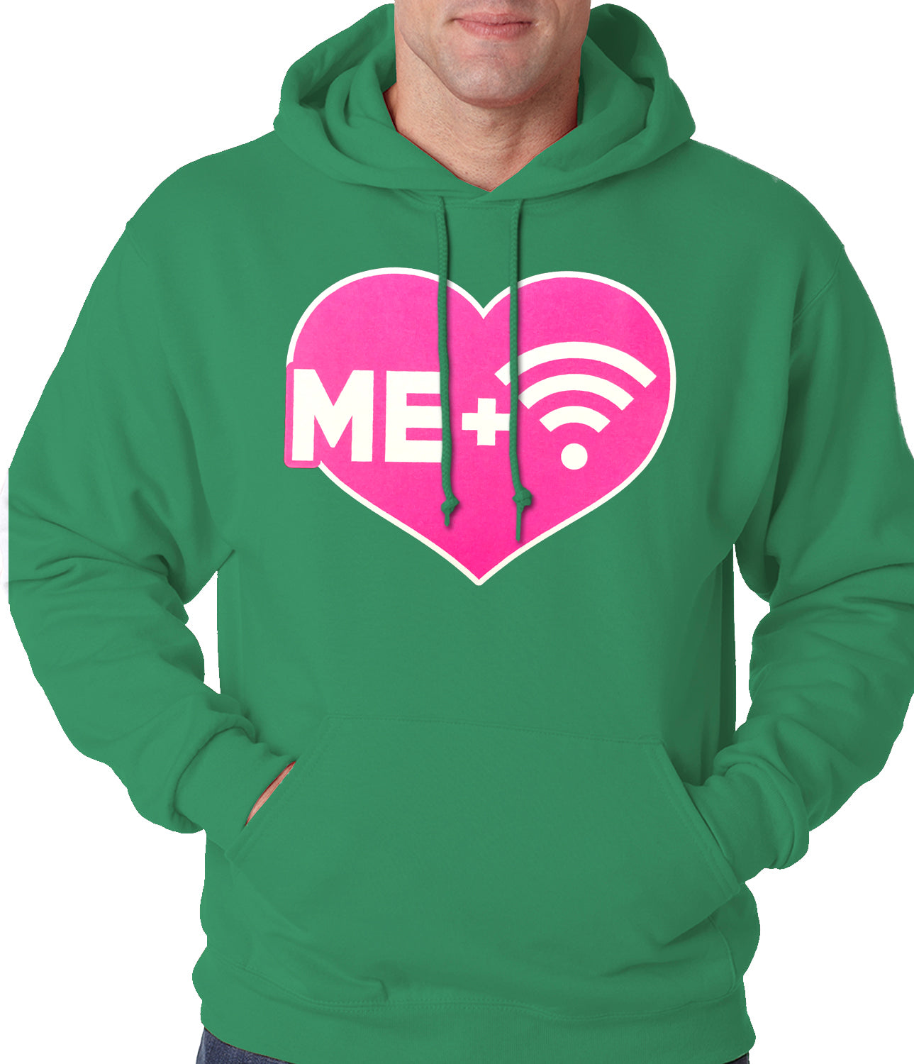 Me + Wifi = <3 Adult Hoodie