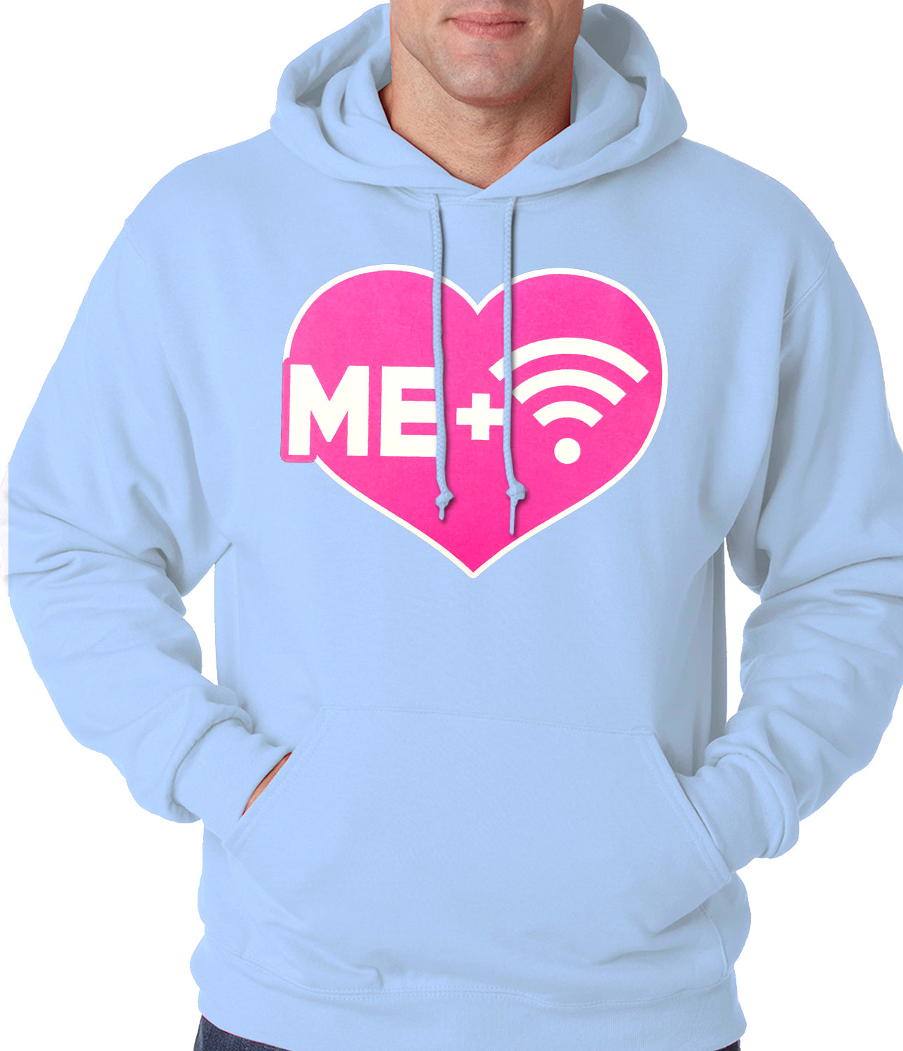 Me + Wifi = <3 Adult Hoodie