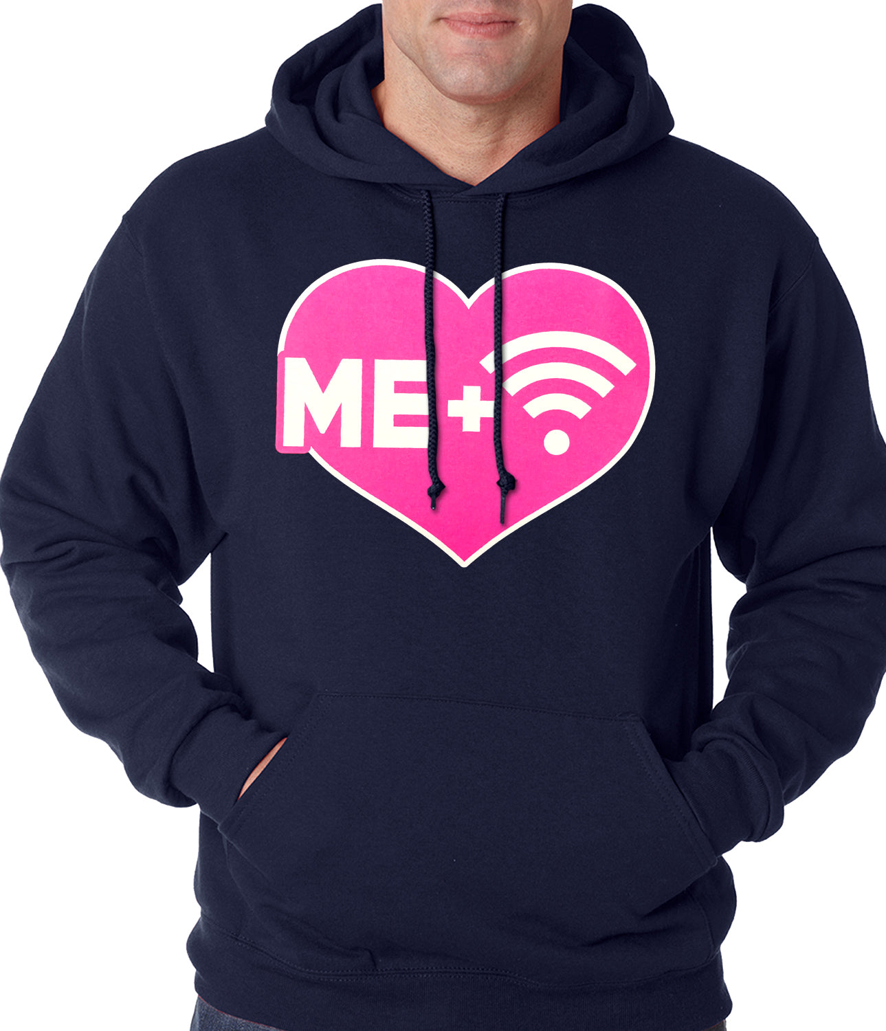 Me + Wifi = <3 Adult Hoodie
