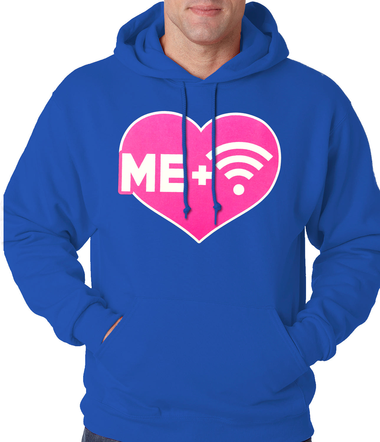 Me + Wifi = <3 Adult Hoodie
