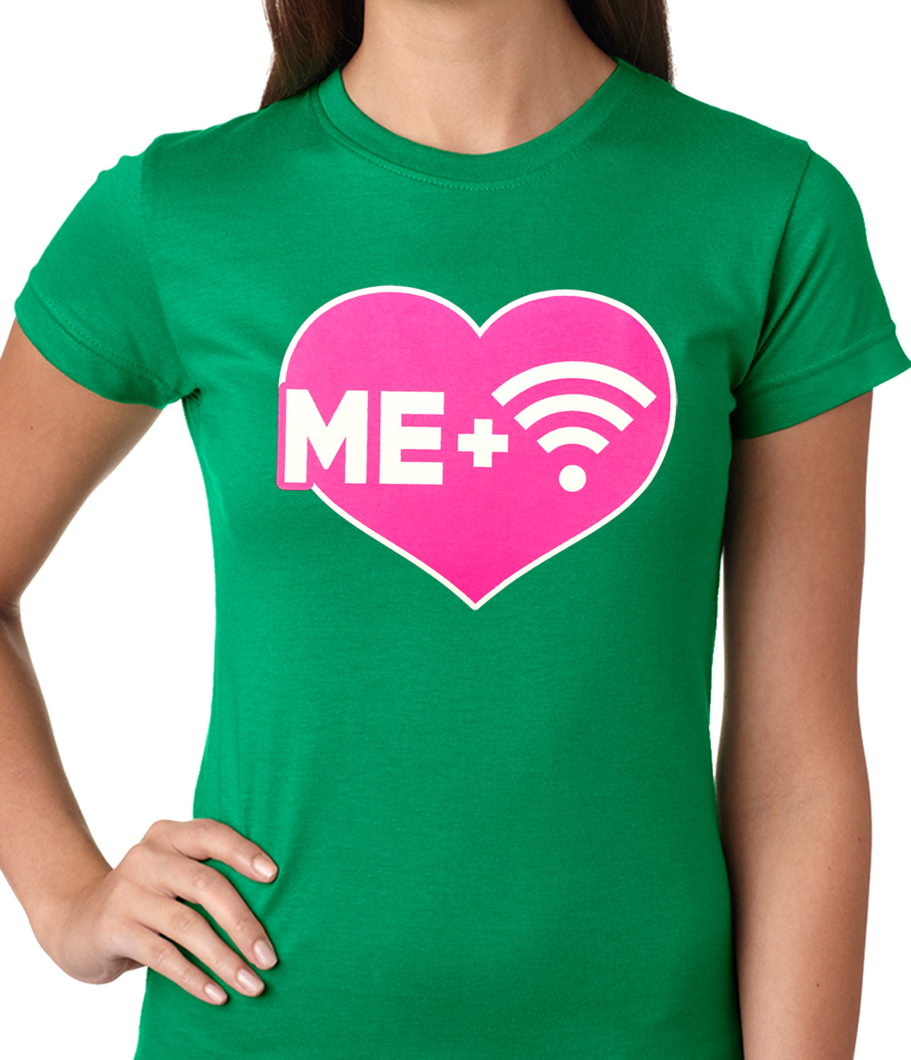 Me + Wifi = <3 Ladies T-shirt