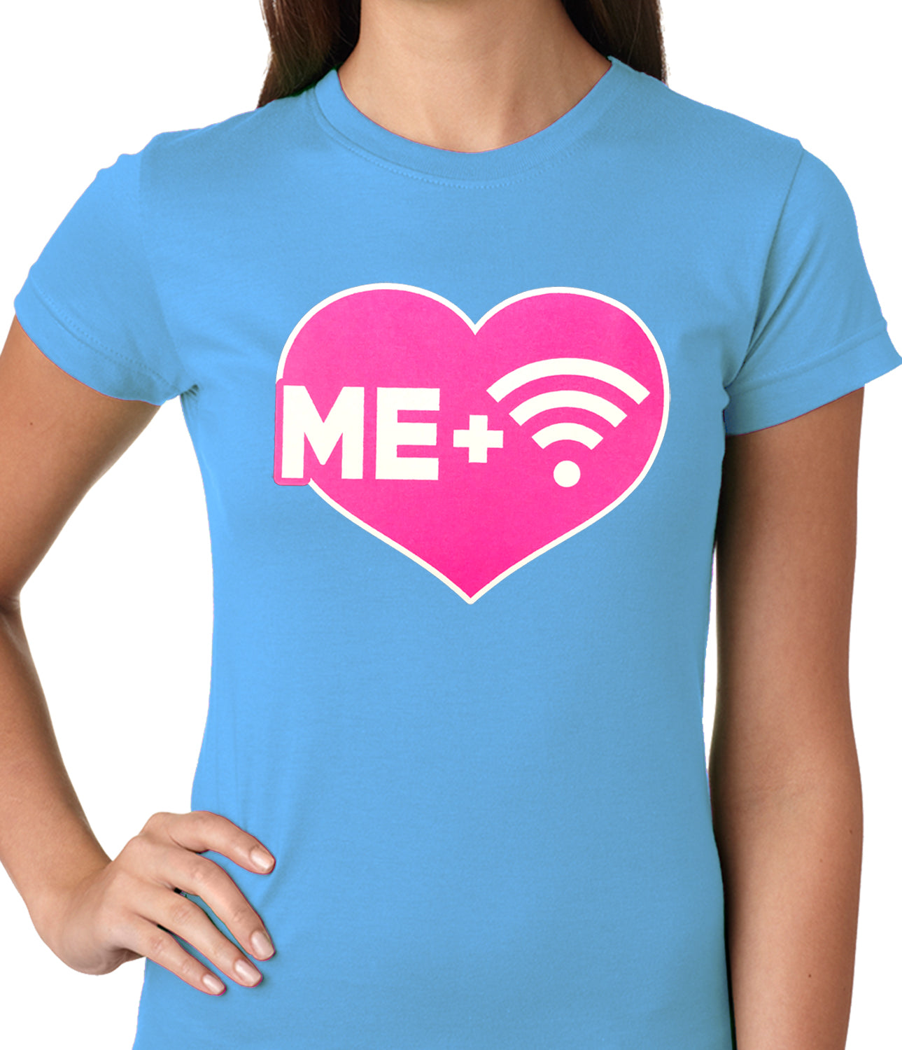 Me + Wifi = <3 Ladies T-shirt
