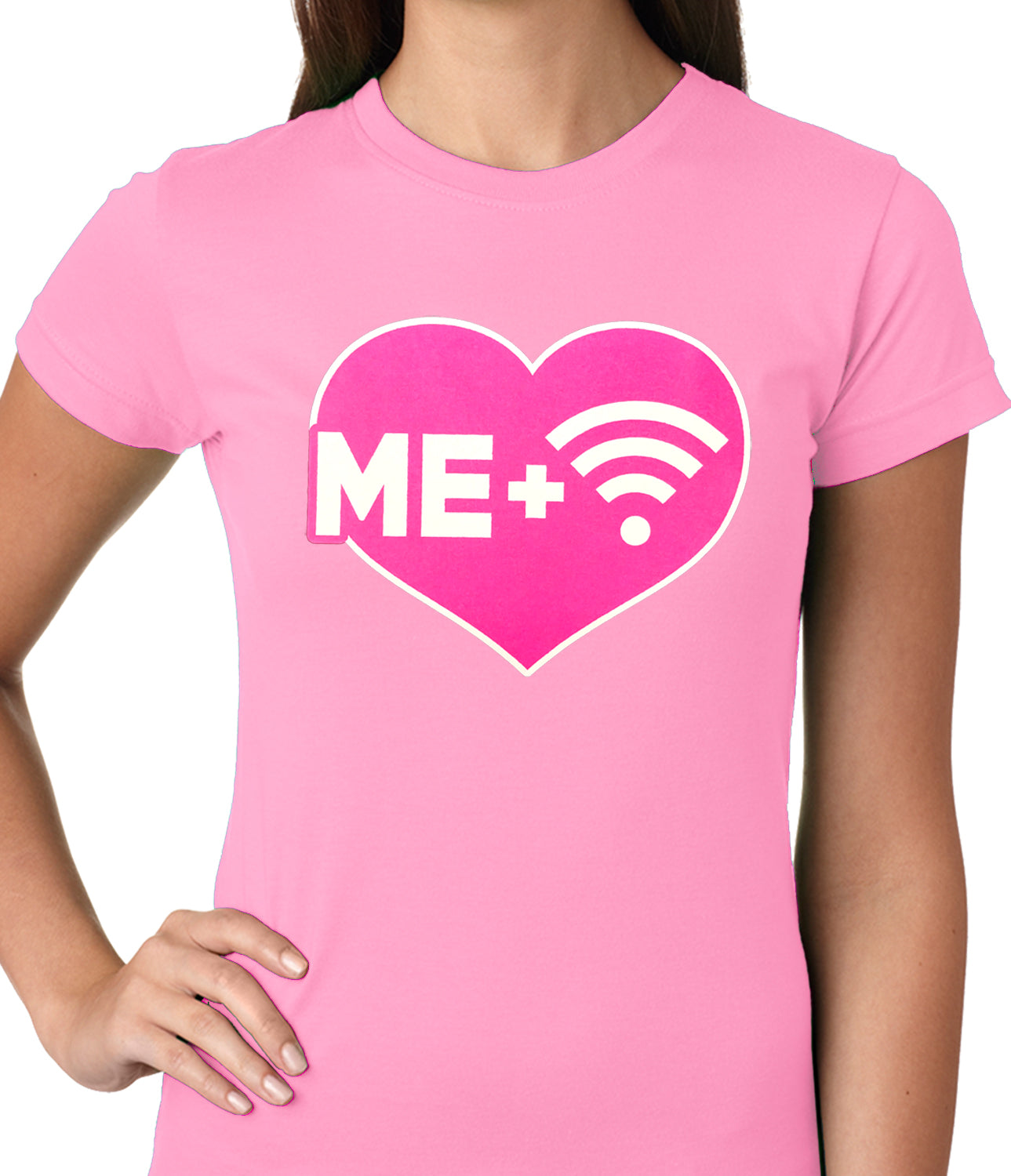 Me + Wifi = <3 Ladies T-shirt