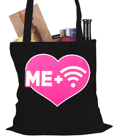 Me + Wifi = <3 Tote Bag