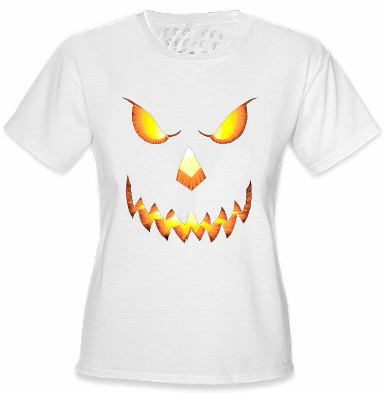 Mean Pumpkin Head Girls T-Shirt