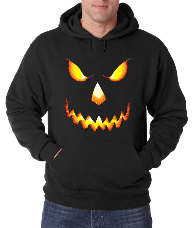Mean Pumpkin Head Halloween Hoodie