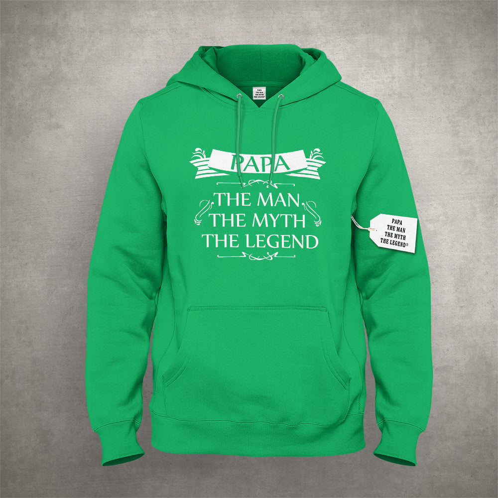 Mens Papa - The Man, The Myth, The Legend Fathers Day Adult Hoodie