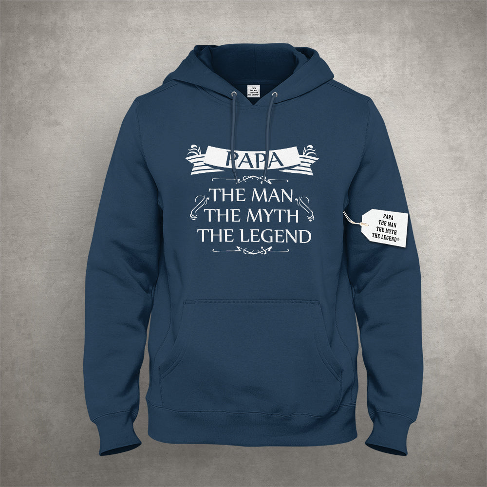 Mens Papa - The Man, The Myth, The Legend Fathers Day Adult Hoodie