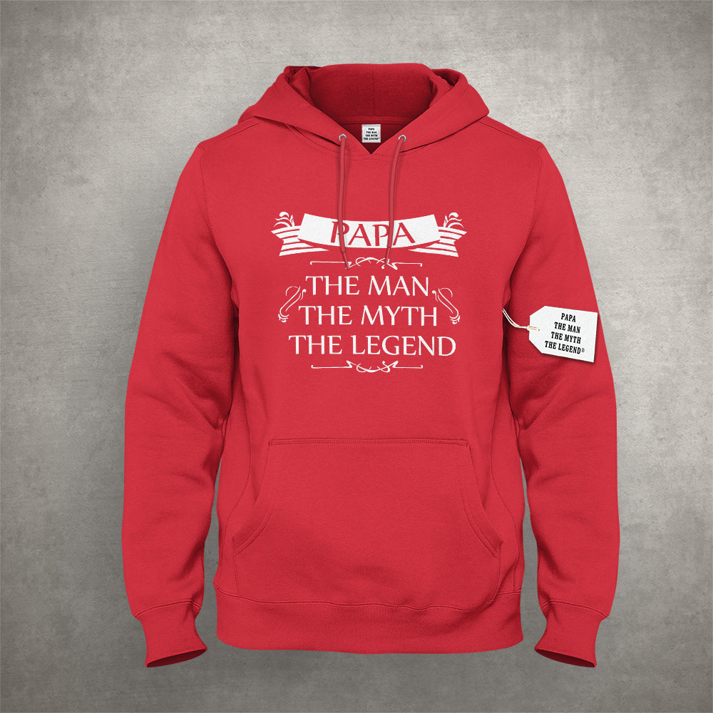 Mens Papa - The Man, The Myth, The Legend Fathers Day Adult Hoodie