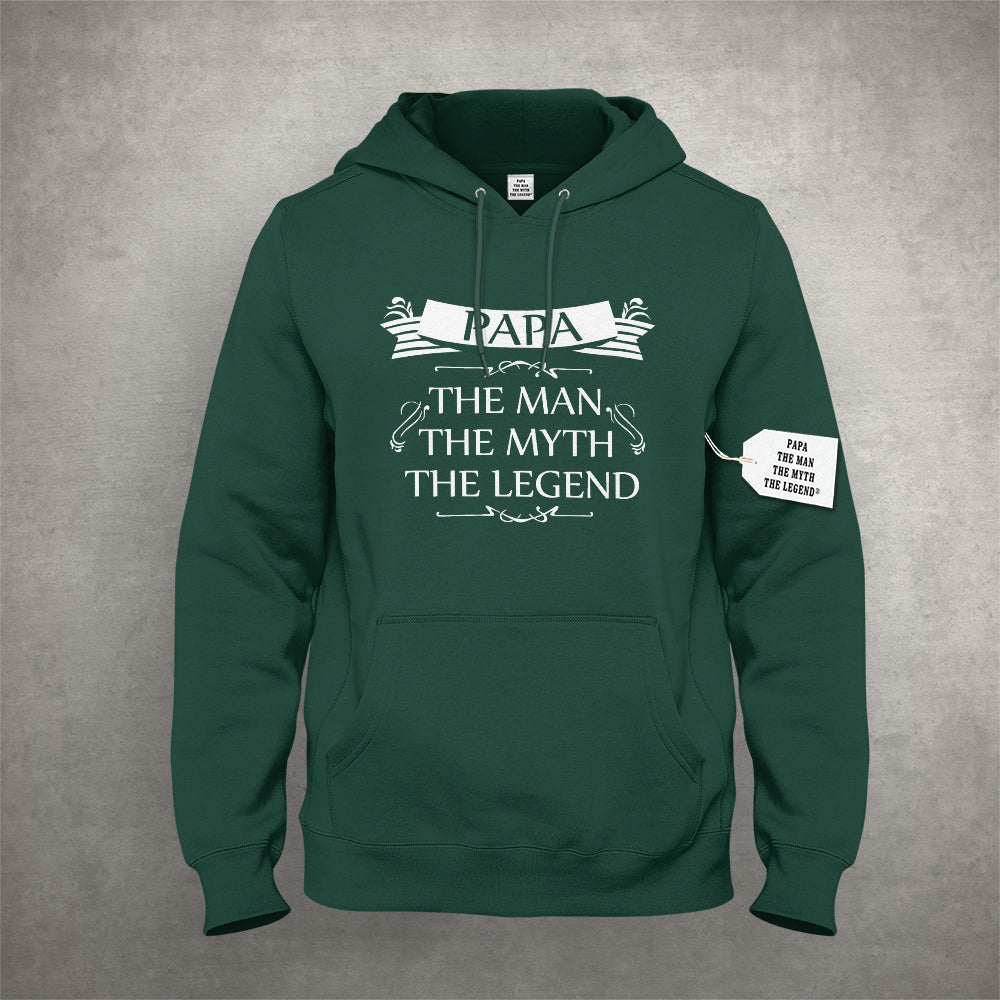 Mens Papa - The Man, The Myth, The Legend Fathers Day Adult Hoodie