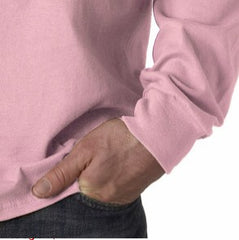 Mens Premium Long Sleeve T-Shirt (Light Pink)