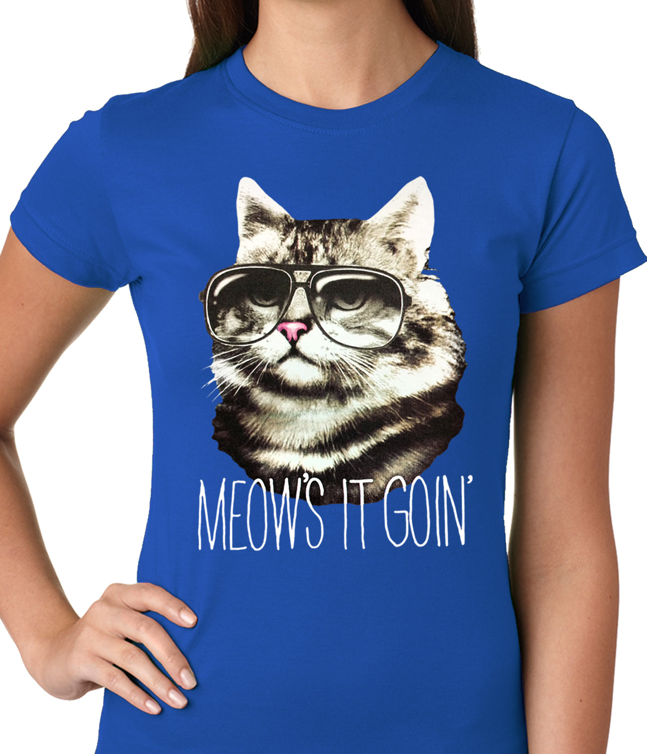 Meow's It Going Funny Cat Ladies T-shirt