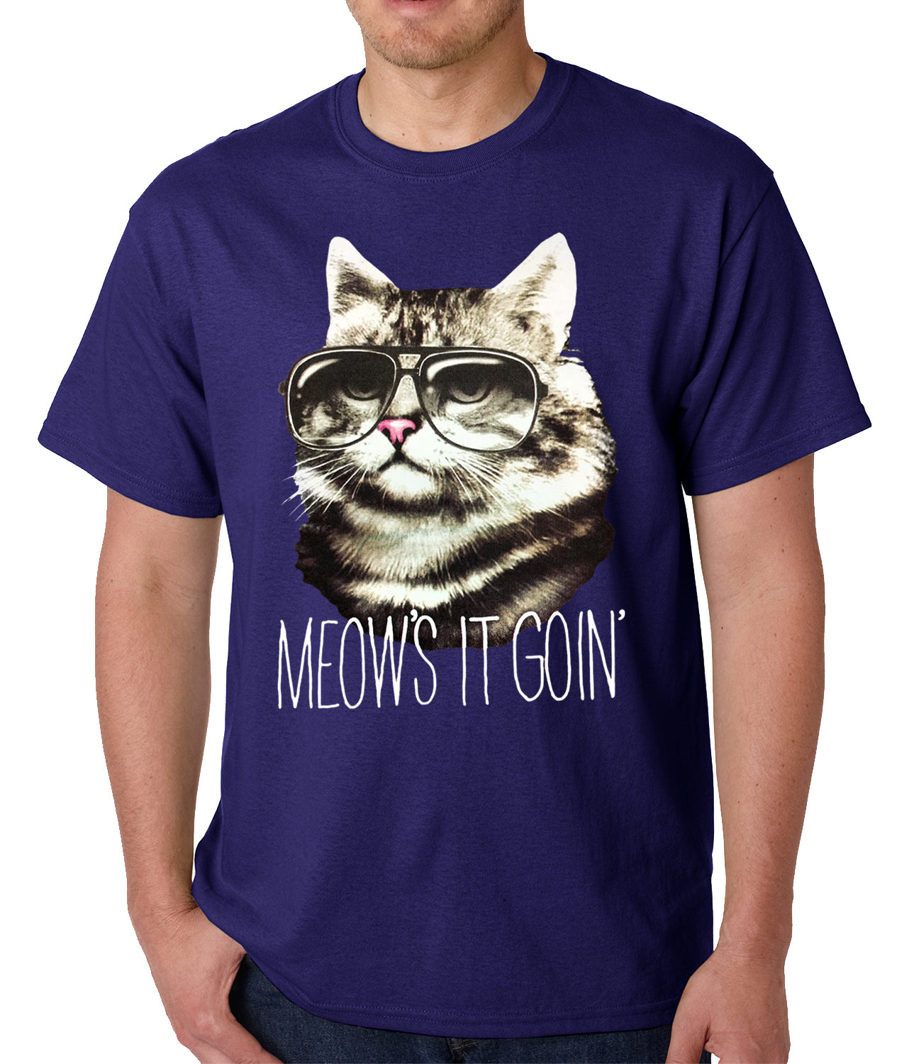 Meow's It Going Funny Cat Mens T-shirt