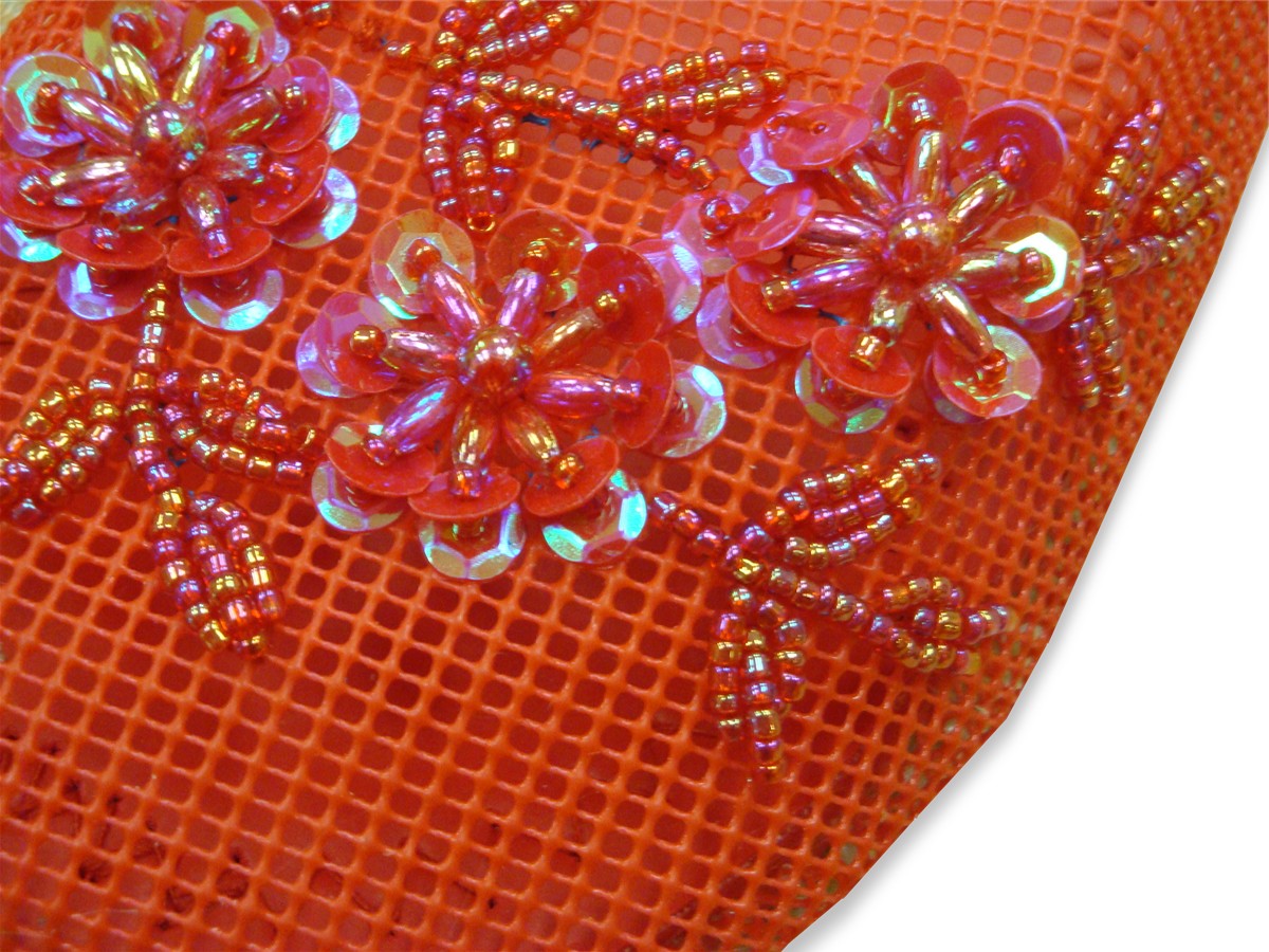 Mesh Chinese Slippers (Red)