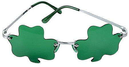 Metal Frame Wavy Shamrock Sunglasses