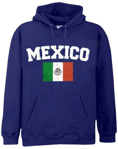 Mexico Vintage Flag International Hoodie