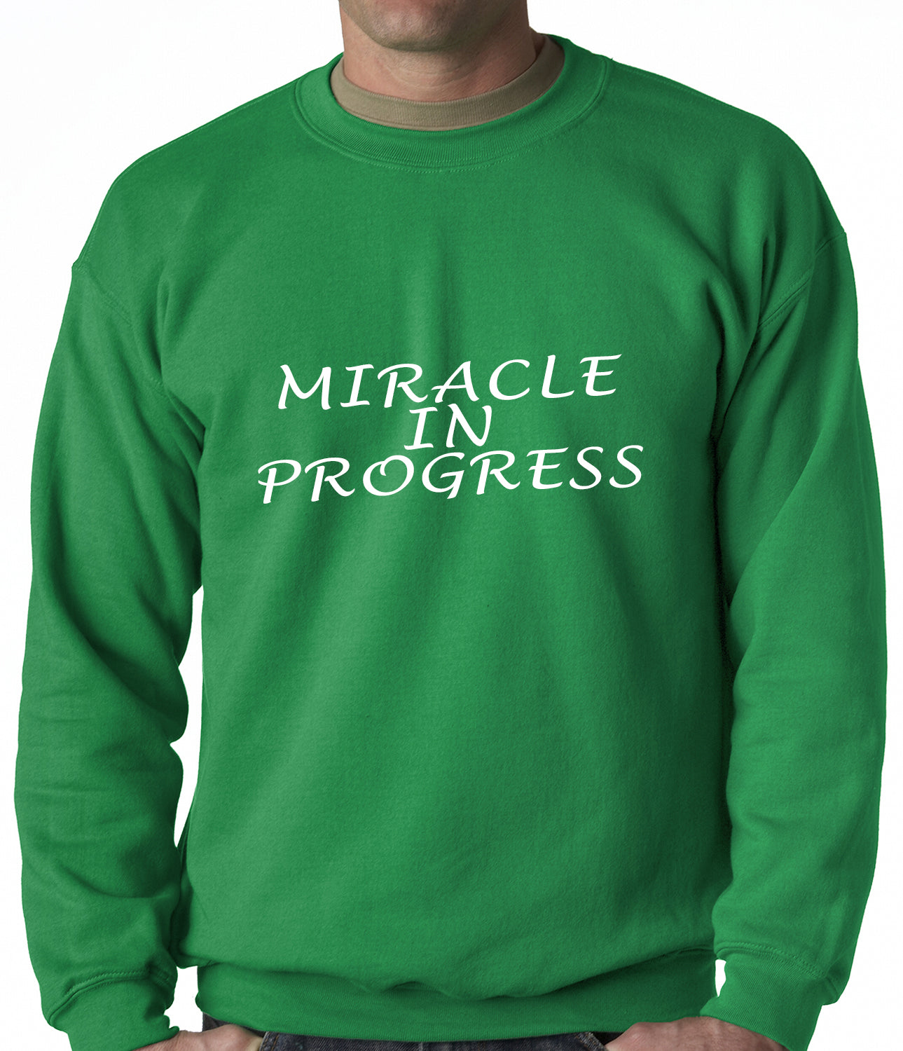 Miracle In Progress Adult Crewneck