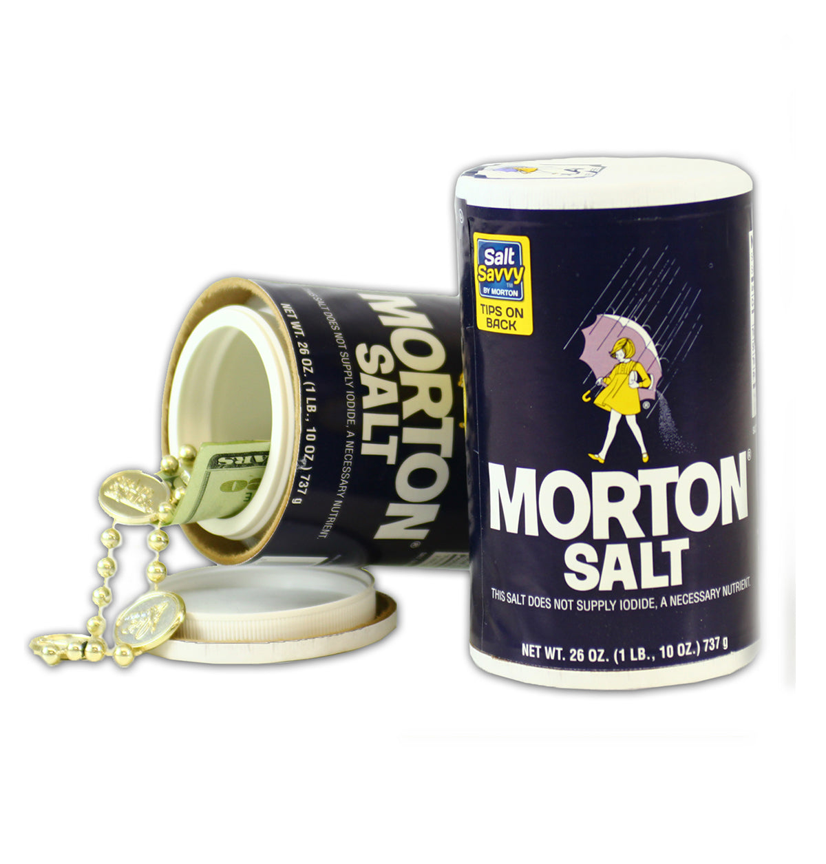 Morton Large 26oz Salt Container Diversion Safe