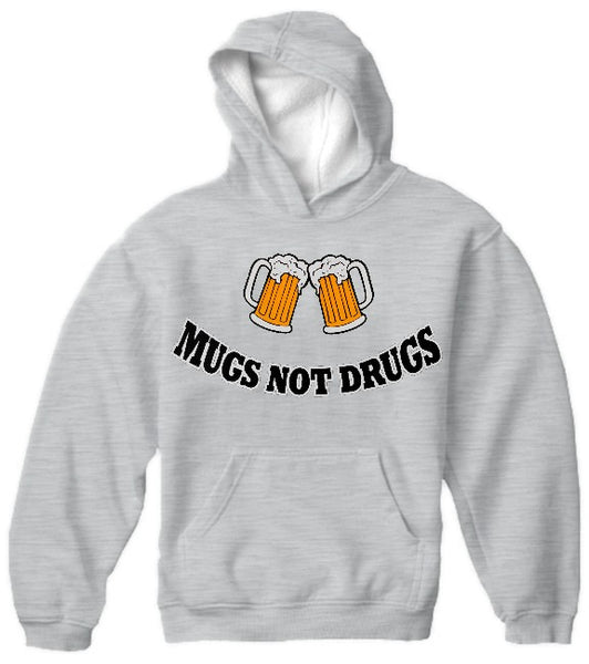Mugs Not Drugs Mens Hoodie Bewild