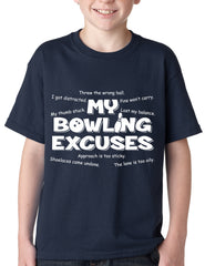 My Bowling Excuses Kids T-shirt