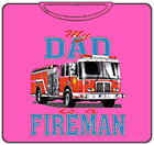 My Dad Is A Fireman Kids T-Shirt