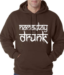 Namastay Drunk Funny Adult Hoodie