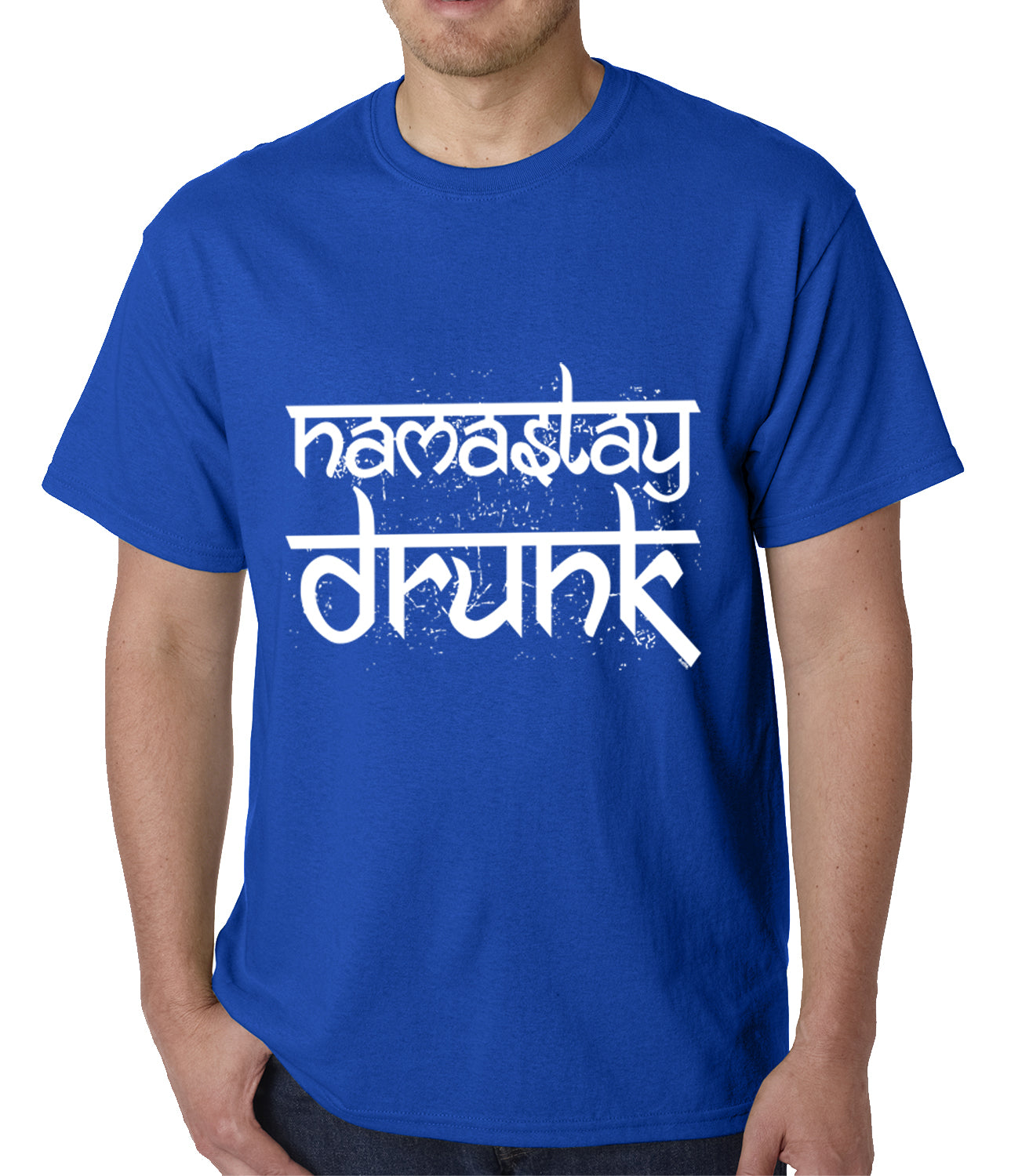 Namastay Drunk Funny Mens T-shirt