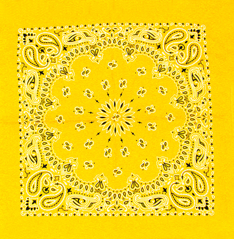 Neon Yellow Bandana (Glows Under Black Light)