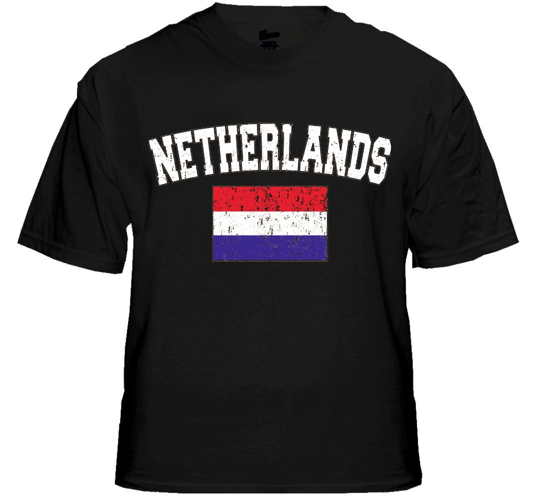 Netherlands Vintage Flag International Mens T-Shirt