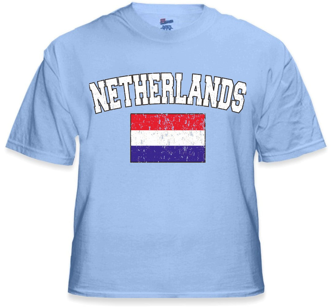 Netherlands Vintage Flag International Mens T-Shirt