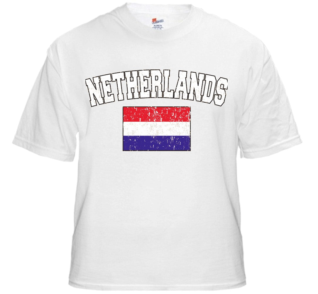 Netherlands Vintage Flag International Mens T-Shirt