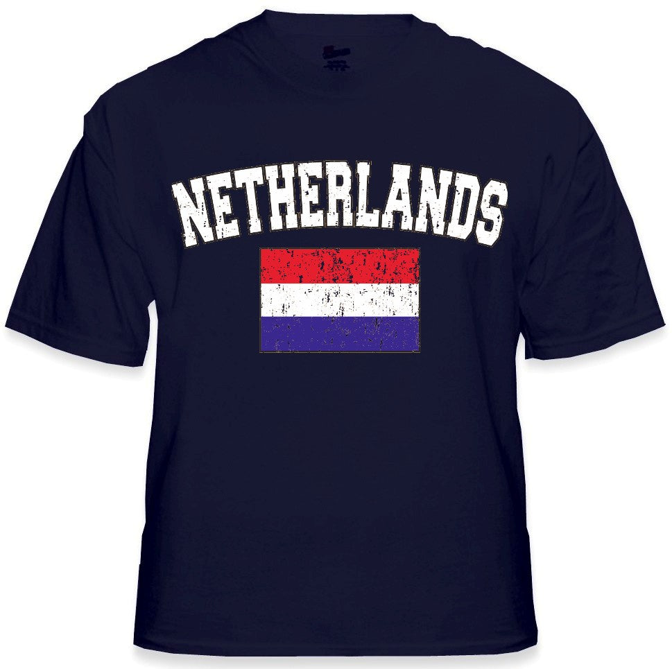 Netherlands Vintage Flag International Mens T-Shirt