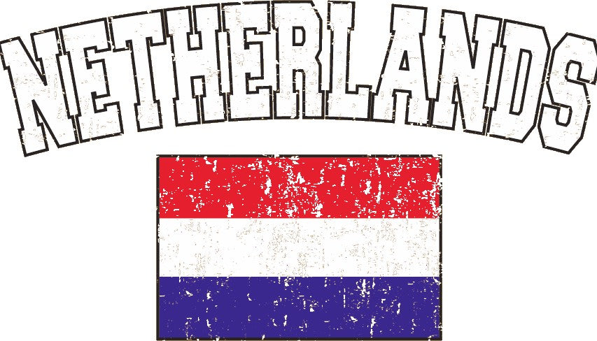 Netherlands Vintage Flag International Mens T-Shirt