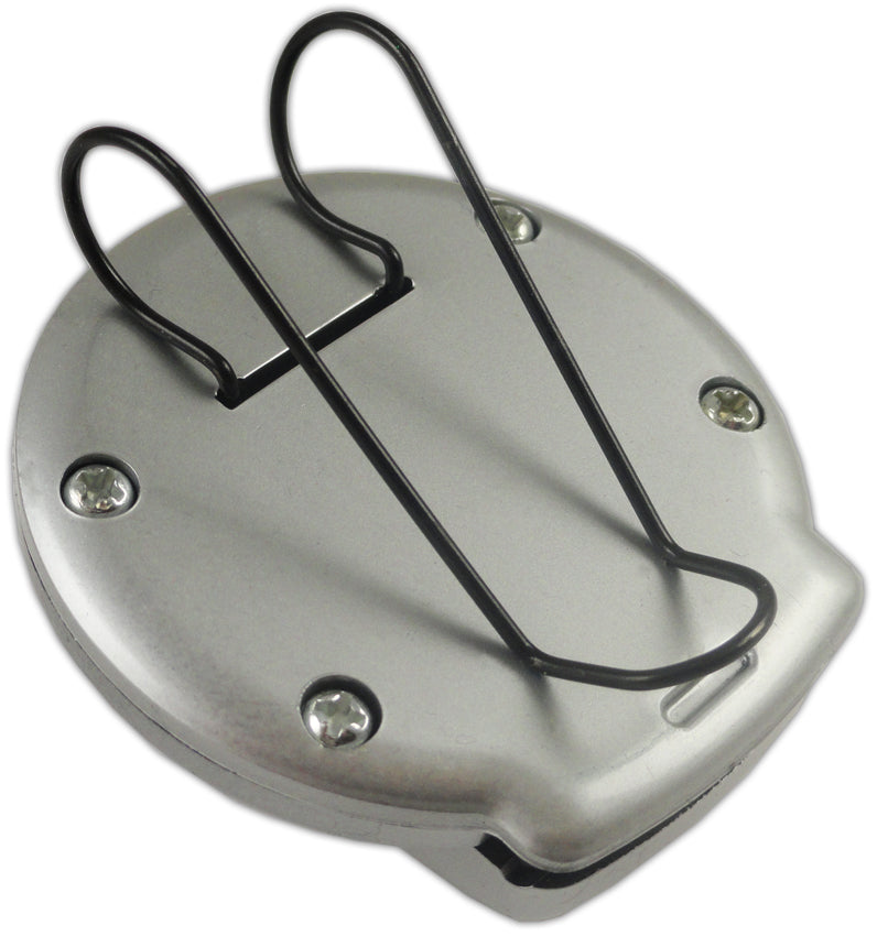 New Age Modern Sunglasses Holder Visor Clip (Silver/Black)