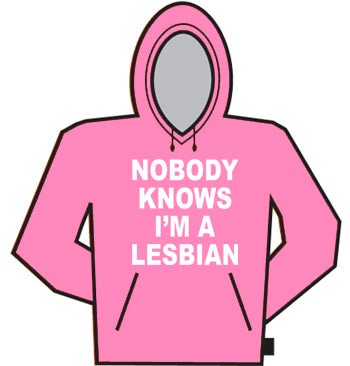 Nobody Knows I'm A Lesbian Hoodie