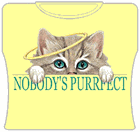 Nobody's Purrfect Girls T-Shirt