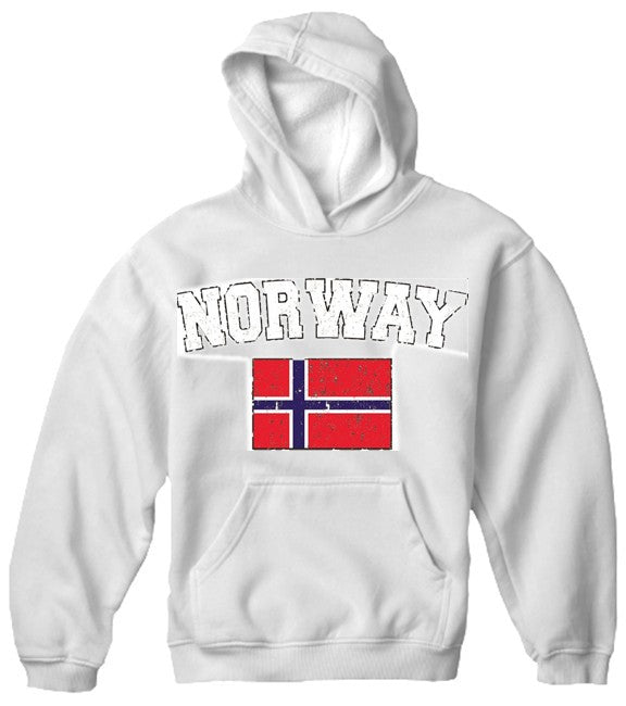 Norway Vintage Flag International Hoodie