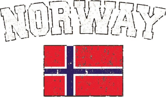 Norway Vintage Flag International Hoodie