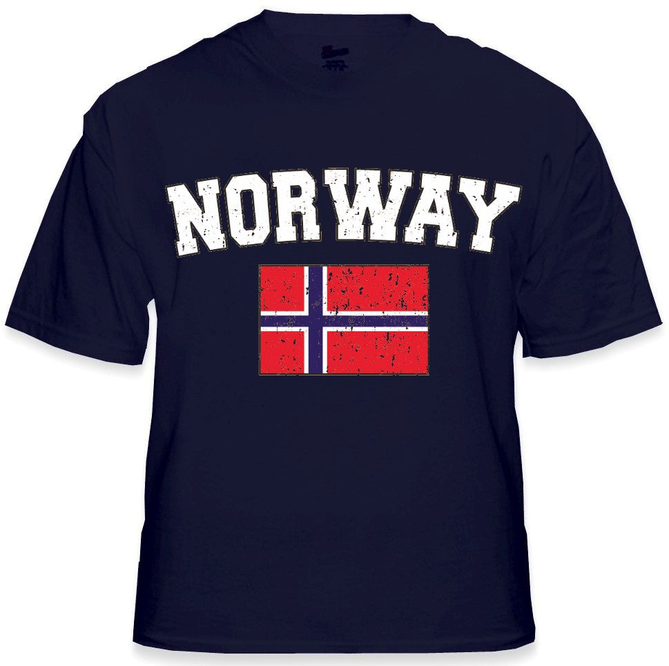 Norway Vintage Flag International Mens T-Shirt