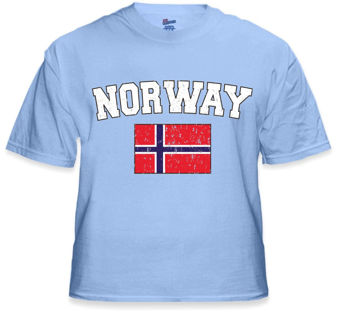Norway Vintage Flag International Mens T-Shirt