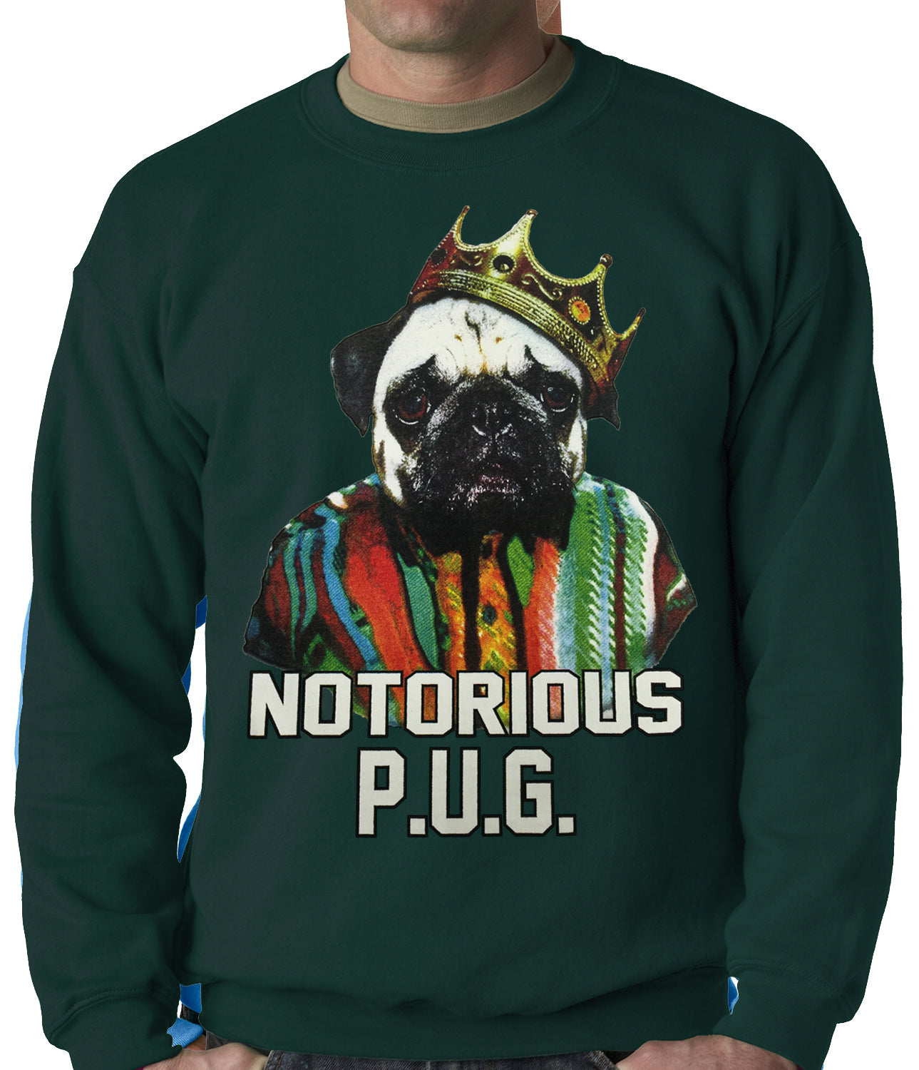 Notorious Pug Life Adult Crewneck