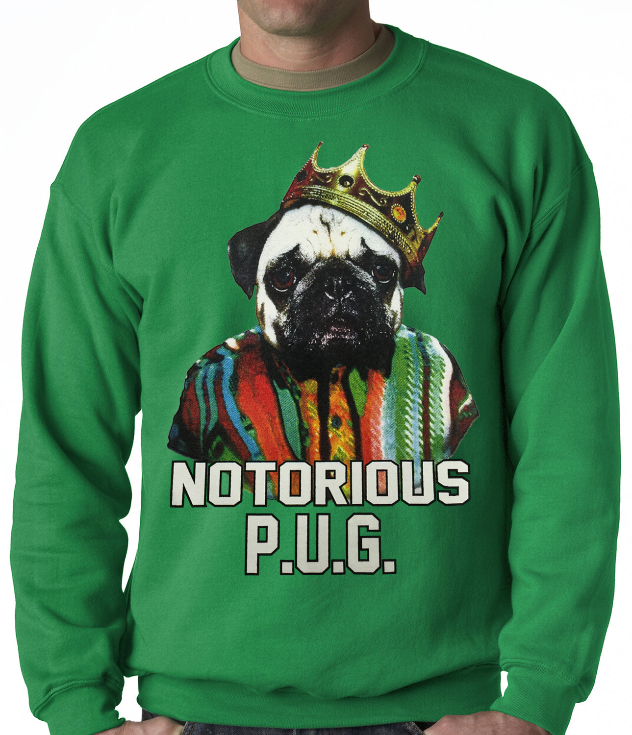 Notorious Pug Life Adult Crewneck