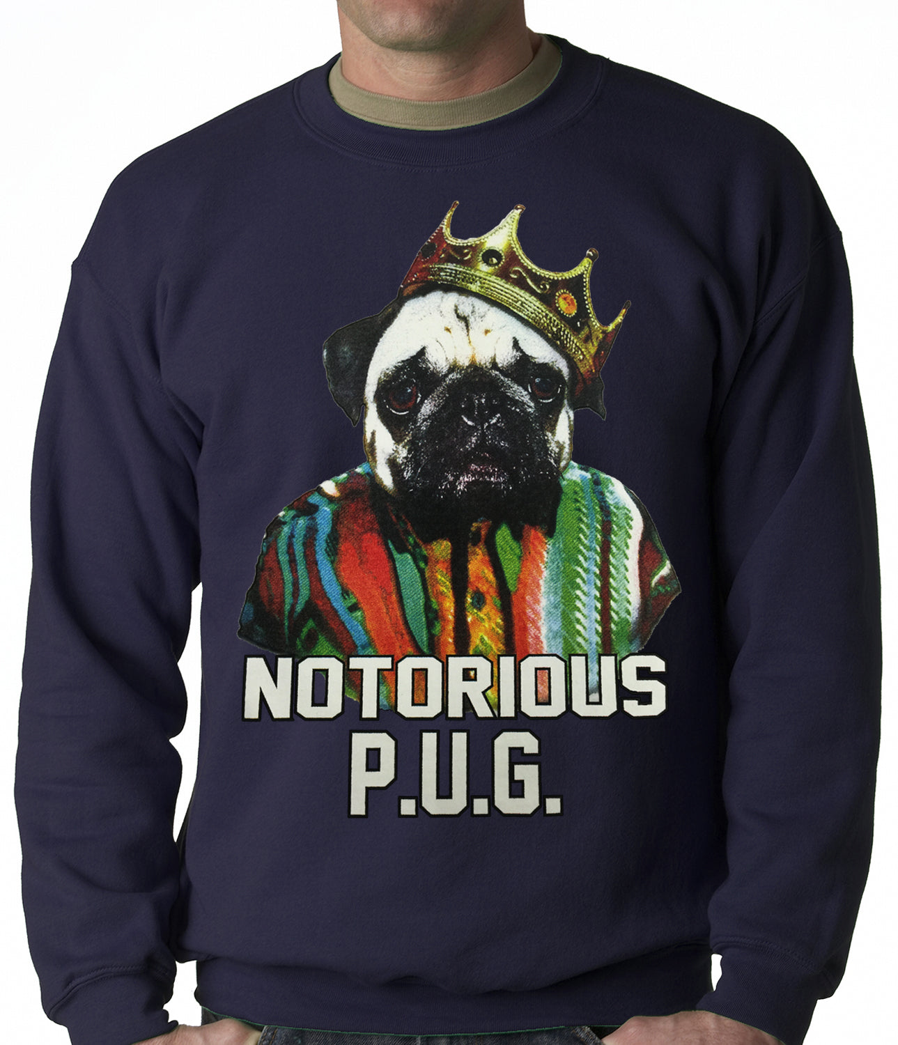 Notorious Pug Life Adult Crewneck
