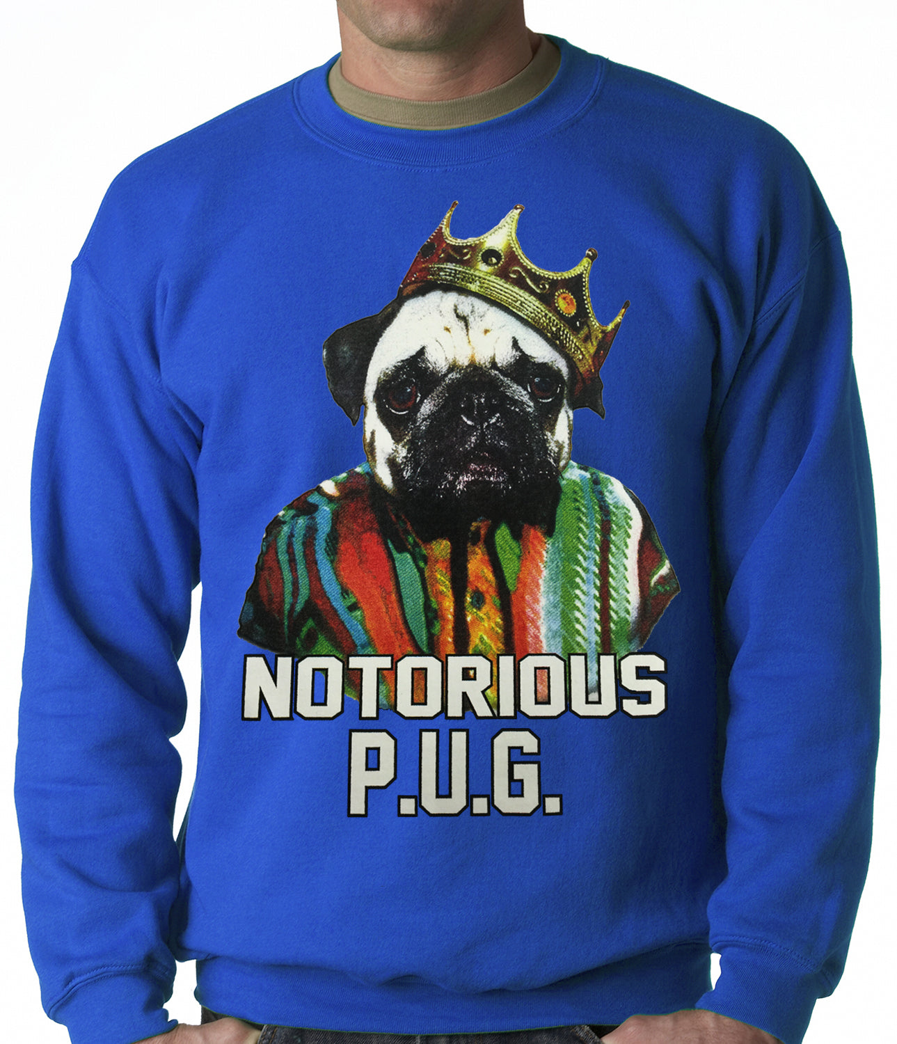 Notorious Pug Life Adult Crewneck