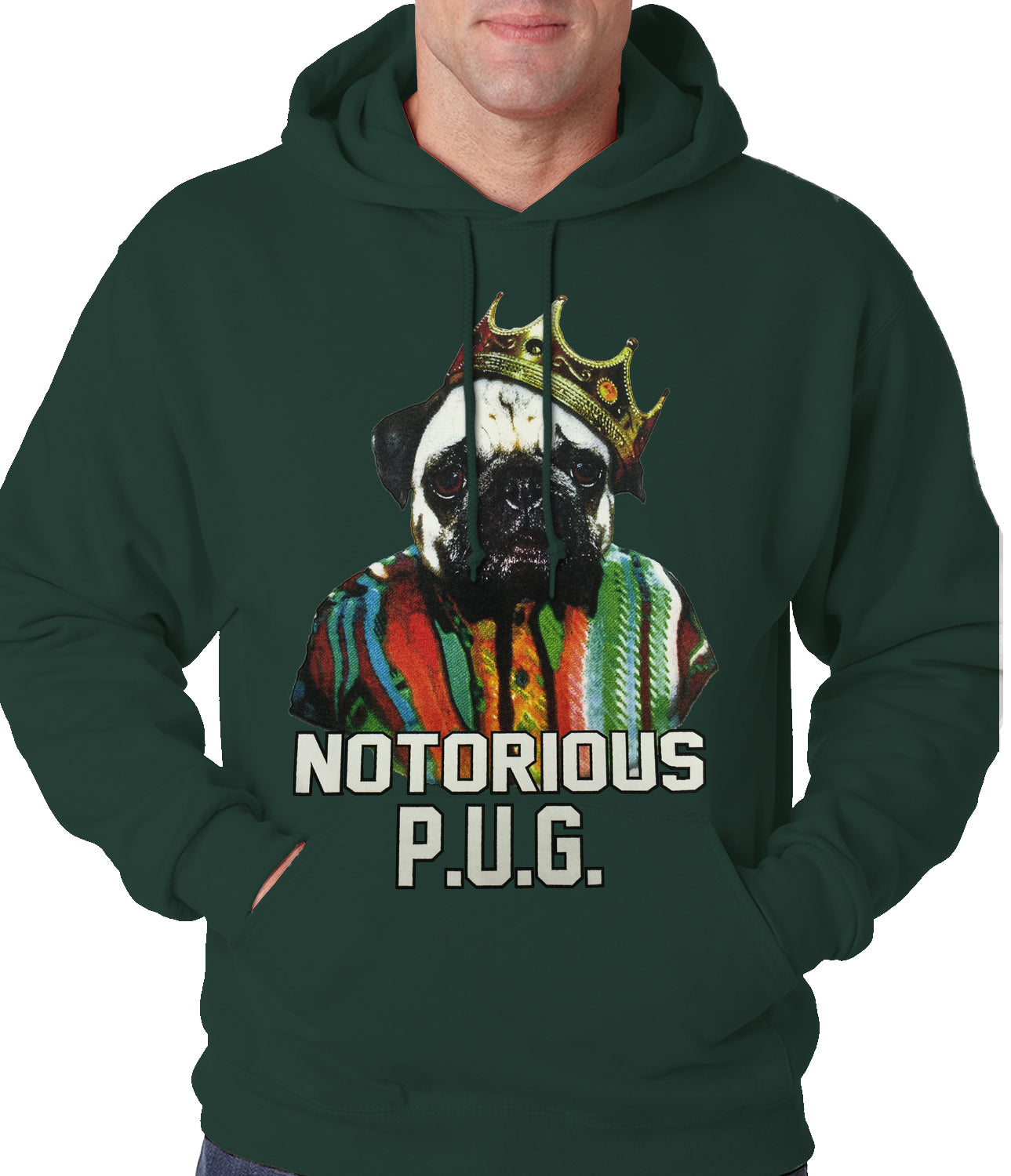 Notorious Pug Life Adult Hoodie