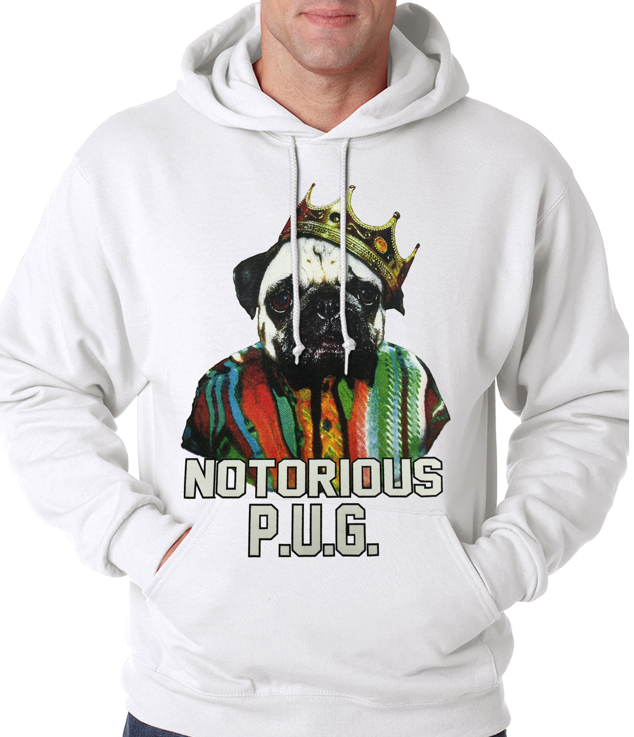 Notorious Pug Life Adult Hoodie