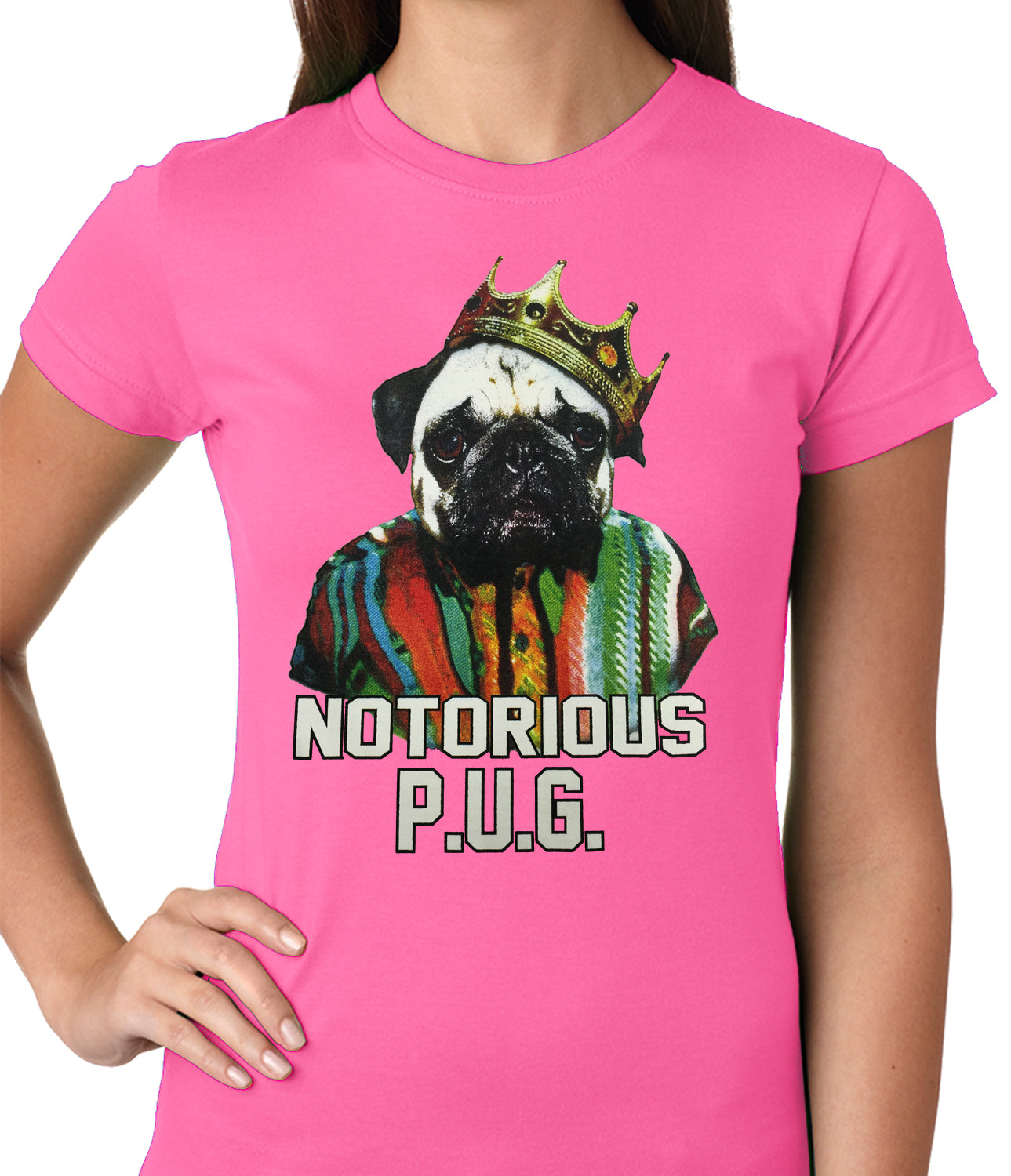 Notorious Pug Life Ladies T-shirt