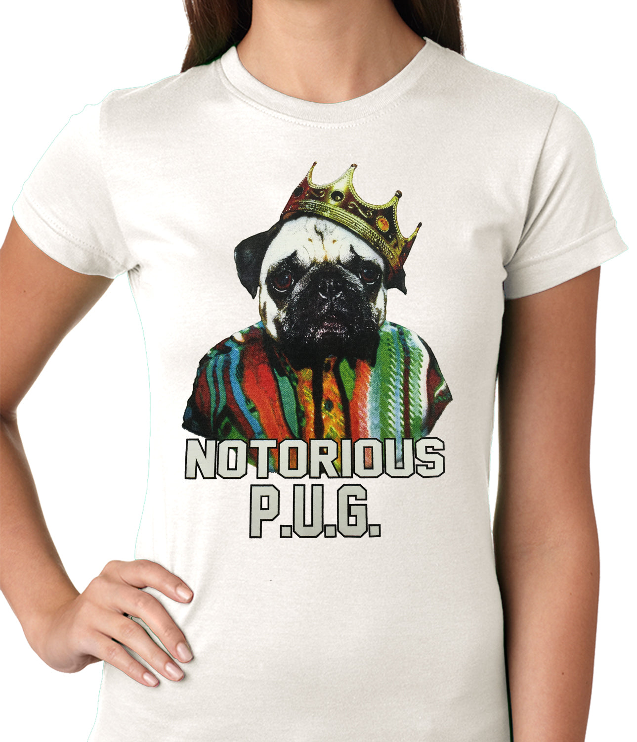 Notorious Pug Life Ladies T-shirt
