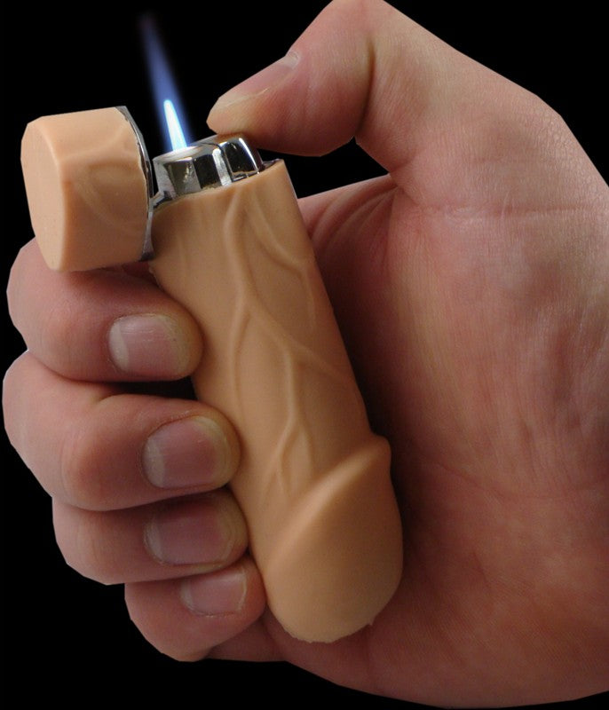 Novelty Real Look & Feel *VIBRATING* Penis Dick Torch Lighter