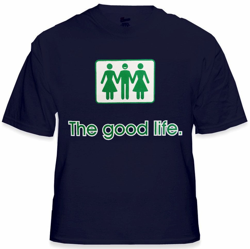 Novelty T-Shirts - The Good Life Threesome T-Shirt